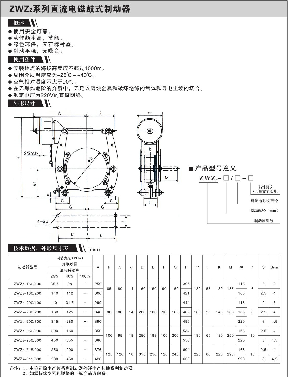 ZWZ2系列直流电磁鼓式制动器